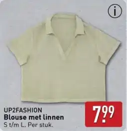 ALDI Up2fashion blouse met linnen aanbieding
