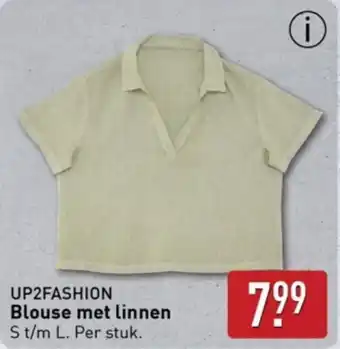 ALDI Up2fashion blouse met linnen aanbieding