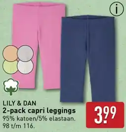 ALDI Lily & dan capri leggings aanbieding