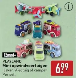 ALDI Playland mini opwindvoertuigen aanbieding