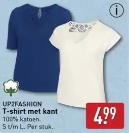 ALDI Up2fashion T-shirt met kant aanbieding