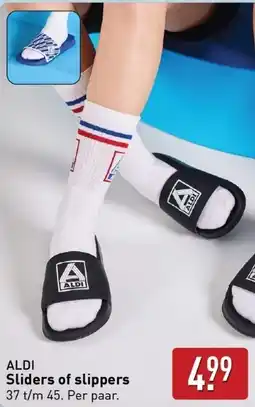 ALDI Sliders of slippers aanbieding