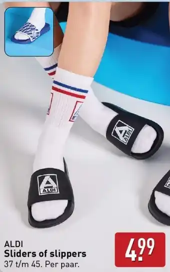 ALDI Sliders of slippers aanbieding