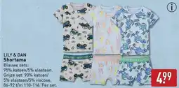 ALDI Lily & dan shortama aanbieding