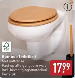 ALDI Bamboe toiletbril aanbieding
