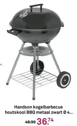 Karwei Handson kogelbarbecue houtskool BBQ metaal zwart aanbieding