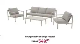 Karwei Loungeset Bram beige metaal aanbieding