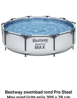 Karwei Bestway zwembad rond Pro Steel Max rond aanbieding
