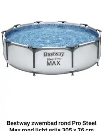 Karwei Bestway zwembad rond Pro Steel Max rond aanbieding