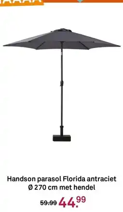 Karwei Handson parasol Florida antraciet aanbieding