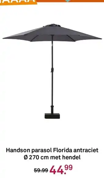 Karwei Handson parasol Florida antraciet aanbieding