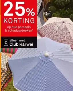 Karwei Parasol print & ruffle roze aanbieding