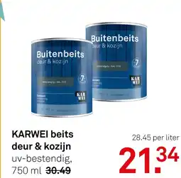 Karwei KARWEI beits deur & kozijn aanbieding