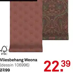 Karwei Vliesbehang Weona aanbieding