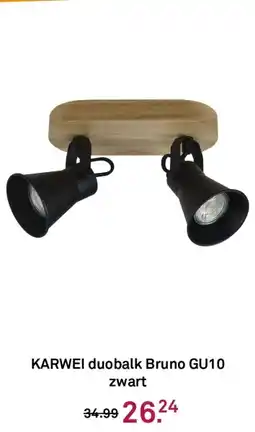Karwei KARWEI duobalk Bruno GU10 aanbieding