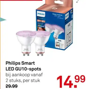 Karwei Philips Smart LED GU10-spots aanbieding