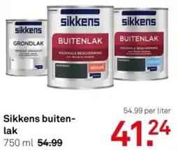 Karwei Sikkens buiten- lak aanbieding