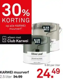 Karwei KARWEI muurverf aanbieding