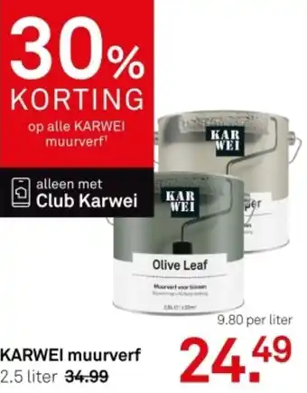 Karwei KARWEI muurverf aanbieding