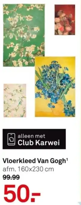 Karwei Vloerkleed Van Gogh aanbieding