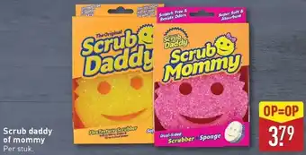 ALDI Daddy Scrub Mommy aanbieding