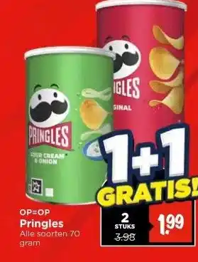 Vomar Voordeelmarkt OP=OP Pringles aanbieding