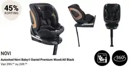 Van Asten BabySuperstore Autostoel Novi Baby Daniel Premium Wood/All Black aanbieding
