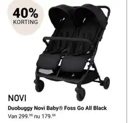 Van Asten BabySuperstore Duobuggy Novi Baby Foss Go All Black aanbieding