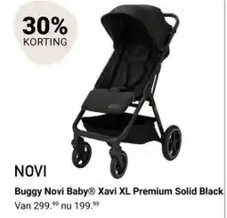 Van Asten BabySuperstore Buggy Novi Baby Xavi XL Premium Solid Black aanbieding