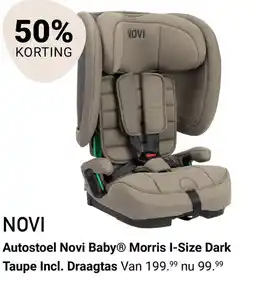 Van Asten BabySuperstore Autostoel Novi Baby Morris I Size Dark Taupe Incl. Draagtas Van aanbieding