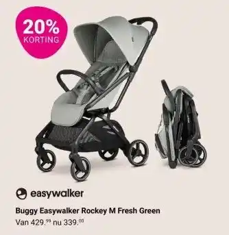 Van Asten BabySuperstore Buggy Easywalker Rockey M Fresh Green aanbieding