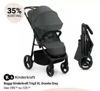 Van Asten BabySuperstore Buggy Kinderkraft Trig3 XL Granite Grey aanbieding