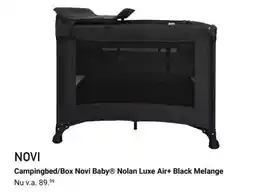 Van Asten BabySuperstore Campingbed/Box Novi Baby Nolan Luxe Air+ Black Melange aanbieding