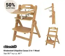 Van Asten BabySuperstore Kinderstoel Chipolino Cacao 2 in 1 Wood aanbieding