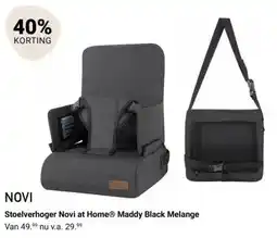 Van Asten BabySuperstore Stoelverhoger Novi at Home® Maddy Black Melange aanbieding