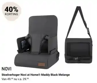 Van Asten BabySuperstore Stoelverhoger Novi at Home® Maddy Black Melange aanbieding
