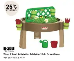 Van Asten BabySuperstore Water & Zand Activiteiten Tafel 4 in 1 Dolu Brown Green aanbieding