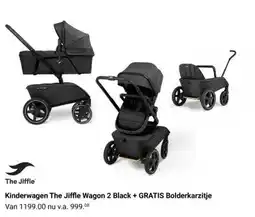 Van Asten BabySuperstore Kinderwagen The Jiffle Wagon 2 Black + GRATIS Bolderkarzitje aanbieding