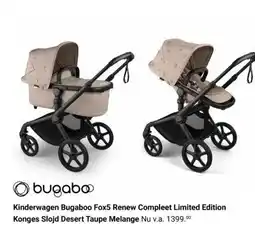 Van Asten BabySuperstore Kinderwagen Bugaboo Fox5 Renew Compleet Limited Edition Konges Slojd Desert Taupe Melange aanbieding
