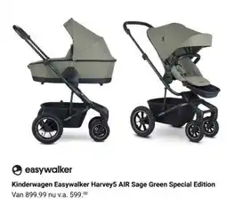 Van Asten BabySuperstore Kinderwagen Easywalker Harvey5 AIR Sage Green Special Edition aanbieding