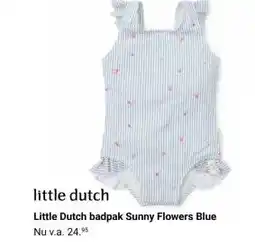 Van Asten BabySuperstore Little Dutch badpak Sunny Flowers Blue aanbieding