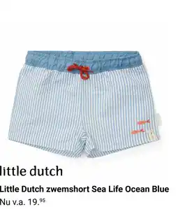 Van Asten BabySuperstore Little Dutch zwemshort Sea Life Ocean Blue aanbieding