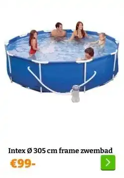 Obelink Intex Ø 305 cm frame zwembad aanbieding