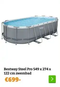 Obelink Bestway Steel Pro 549 x 274 x 122 cm zwembad aanbieding