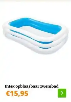 Obelink Intex opblaasbaar zwembad aanbieding