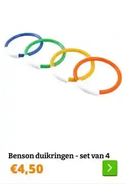 Obelink Benson duikringen - set van 4 aanbieding
