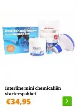 Obelink Interline mini chemicaliën starterspakket aanbieding