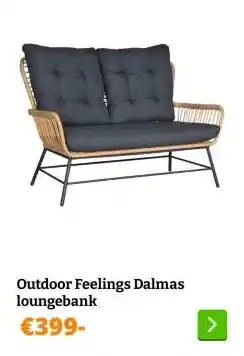 Obelink Outdoor Feelings Dalmas loungebank aanbieding