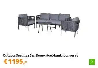 Obelink Outdoor Feelings San Remo stoel-bank loungeset aanbieding