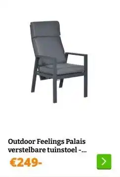 Obelink Outdoor Feelings Palais verstelbare tuinstoel - antraciet aanbieding